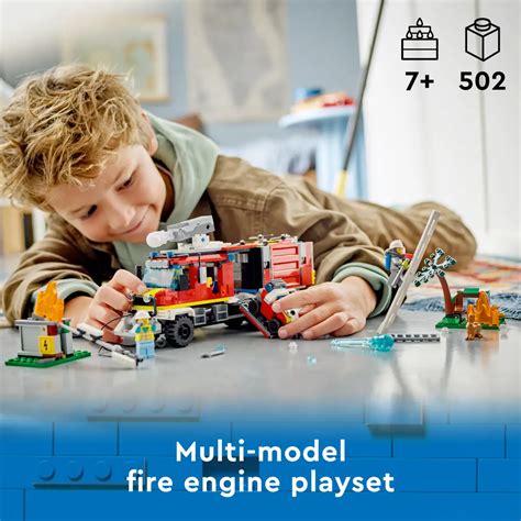 Buy Hamleys LEGO City Fire Command Unit Building Toy Set, 502 Pieces ...