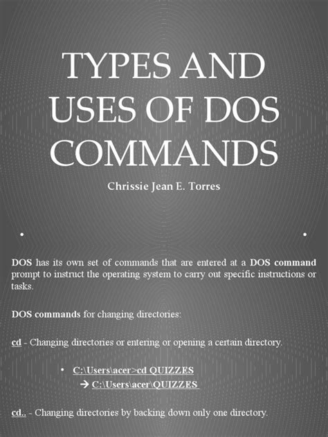 Image result for Explain DOS Commands