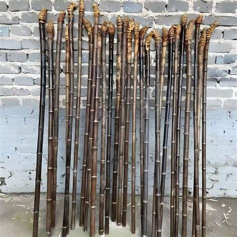 ไม้เท้าเดินป่าไม้ไผ่สีม่วงธรรมชาติแท้,Authentic Natural Purple Bamboo ...