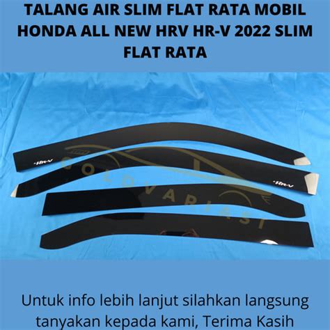 Jual Talang Air Slim Flat Rata Mobil Honda All New HRV HR-V 2022 Slim ...