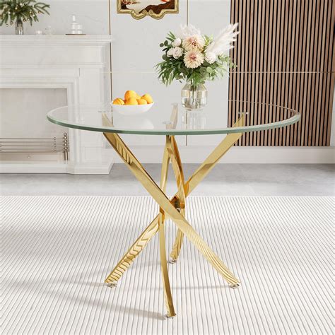 2.4 M Glass Dining Table
