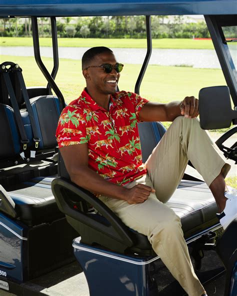 Men's Red Golf Shirt - The Wild Sunday – Kenny Flowers