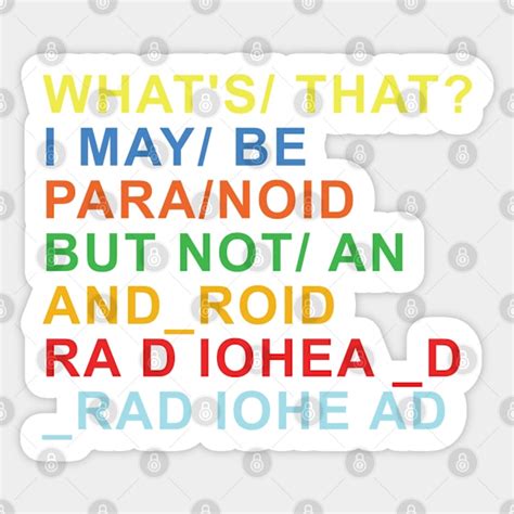 Image result for Paranoid Android Sticker