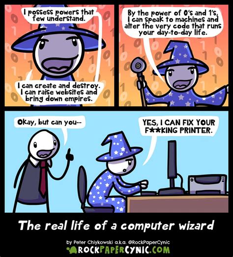 Image result for Comic Strip Computer Wizard
