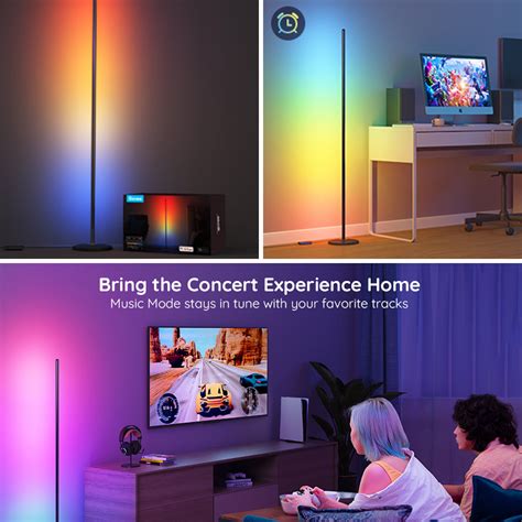 Govee RGBICW Smart Corner Floor Lamp (1.3m High) - Smart LED Light ...