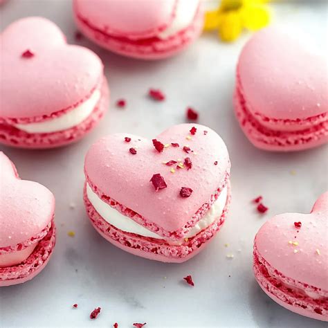 Heart Shaped Macarons Recipe | Valentine's Day Treat - bakeitgood.com