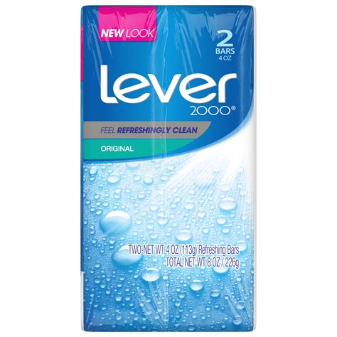 Lever 2000 Bar Soap Original 4 oz, 2 Bar - Walmart.com