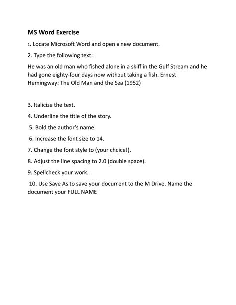 Word Text/Document Exercise 的图像结果