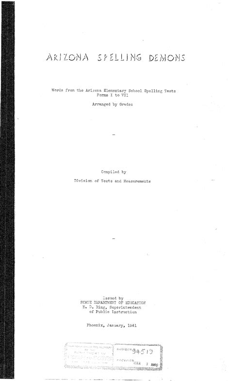 Arizona spelling demons : words from the Arizona elementary school ...