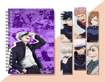 craft maniacs 2024 JUJUTSU KAISEN DIARY & 6 FREEBIE BOOKMARKS A5 ...