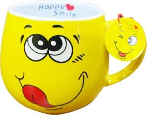 TULSI PRINTS Pack of 1 Ceramic Tulsi Print's Ceramic Emoji Smiley ...