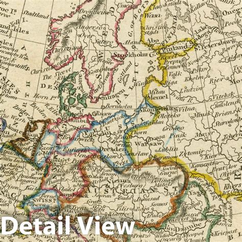 Historic Map : Europe, 1830 Atlas - Vintage Wall Art - Historic Pictoric