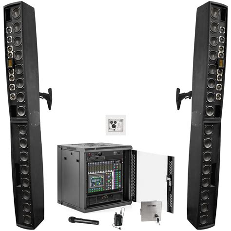 Gym Sound System with SoundTube Line Array Speakers, 18-Channel Digital ...