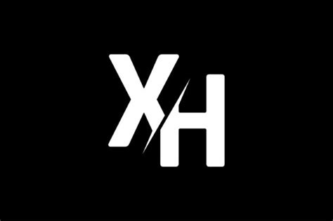 Monogram XH Logo Design Graphic by Greenlines Studios · Creative Fabrica