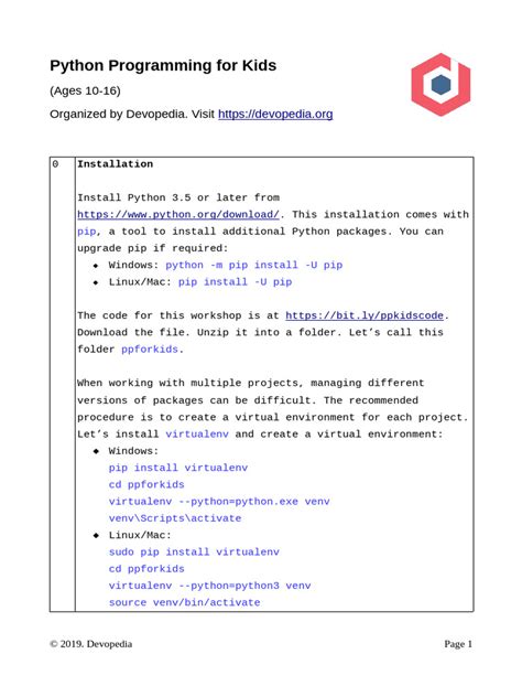 Image result for Python Tutorial for Kids PDF