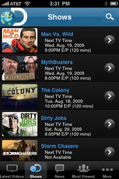 Discovery Channel App 的图像结果
