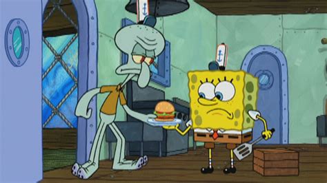 Spongebob Squarepants Squidward Likes Krabby Patties