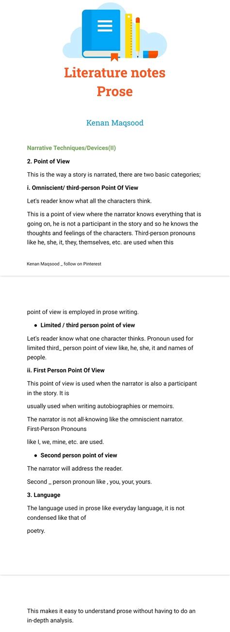 Image result for Prose Narrative Examples