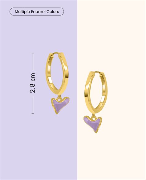Plain Hoops With Organic Heart – Lunaya Jewelry