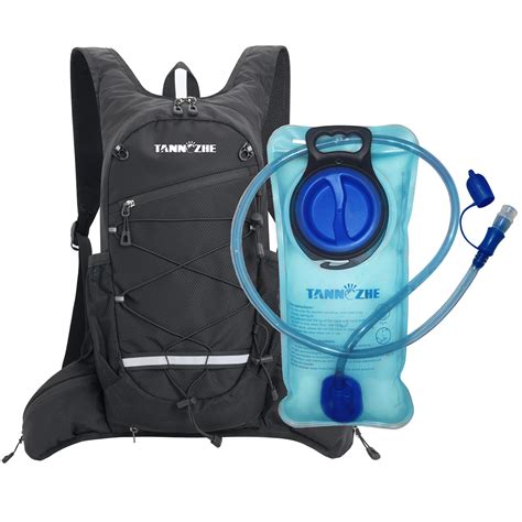 TANNOZHE Hydration Backpack with 2L Water Bladder, Lightweight Nylon ...