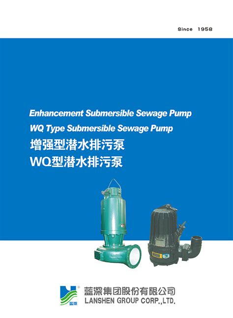 南京蓝深水泵WQ潜水排污泵污水处理厂专用无堵塞铸铁不锈钢蓝深泵-淘宝网