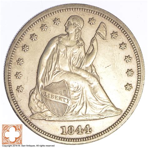 1844 Seated Liberty Silver Dollar | Property Room