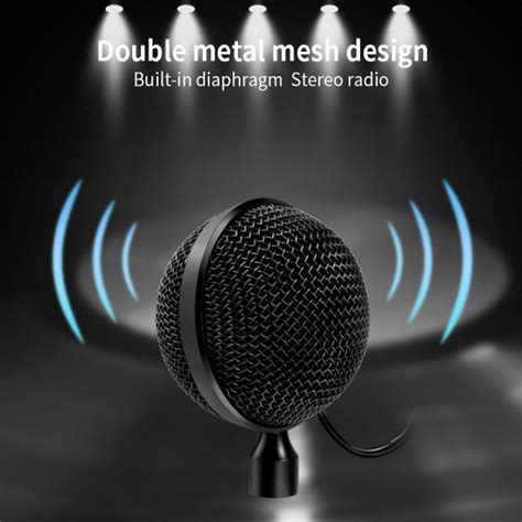 Pickup USB Microphone Desktop for Laptop Computer Audio Recording Stud ...