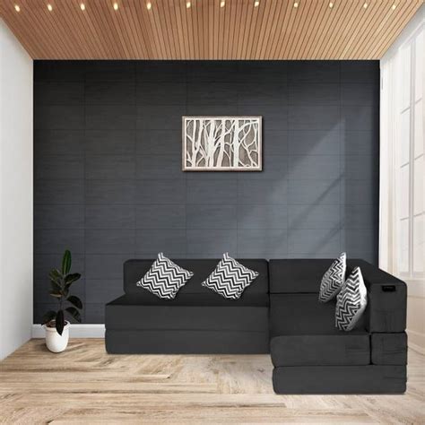L Shaped Sofa Cum Bed - Buy L Shaped Sofa Cum Bed online at Best Prices ...