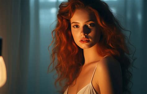 Wallpaper look, girl, face, portrait, AI art, neural network for mobile ...