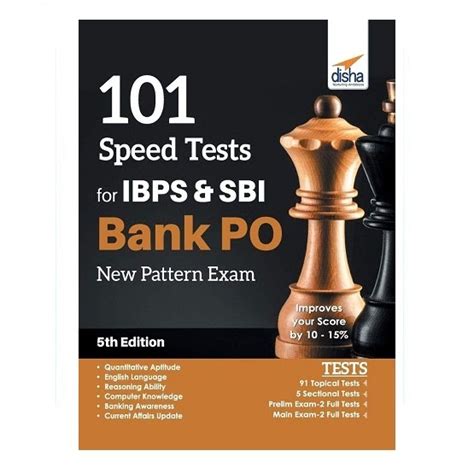 101 Speed Tests for IBPS & SBI Bank PO | 5th Edition | By Disha Experts ...