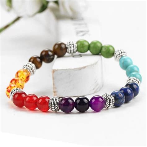 7 Chakra Bracelet - Authentic Indian Gemstone – Zenartbliss
