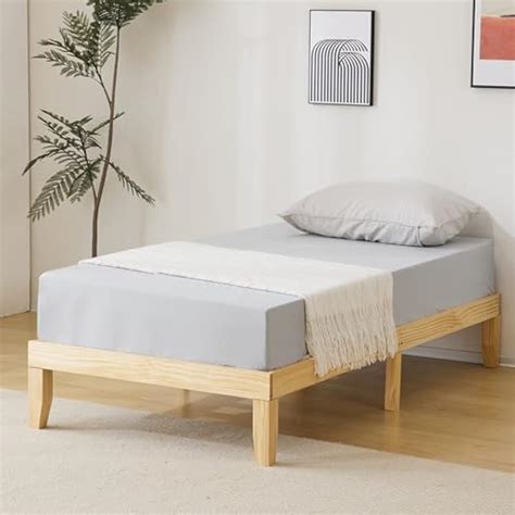 Karlhome Karl home 12 Inches Wood Platform Bed Frame, Twin India | Ubuy