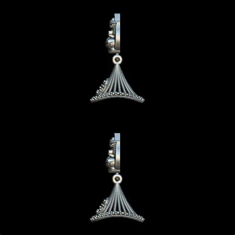 Goddess Lakshmi Jewelry 3D Model - Elegant Earring Design