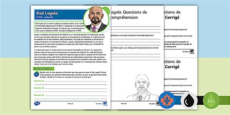 Rod Loyola Comprehension and Interview Activity French