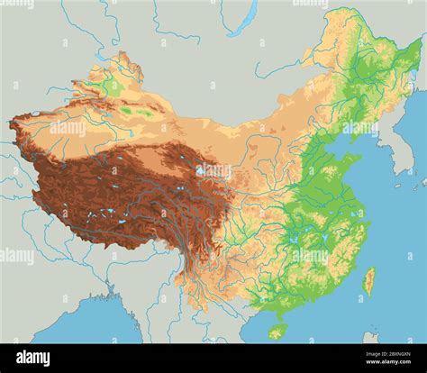 Map Of China Physical Features at Zachary Fry blog