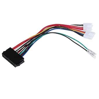 20P ATX to 2 Port 6Pin at PSU Converter Power Cable for Computer 286 ...