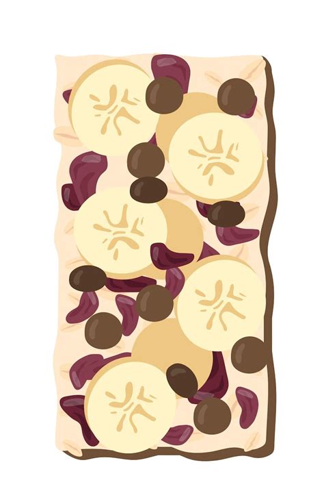 Chocolate chip banana bread Vectors - Download Free High-Quality ...