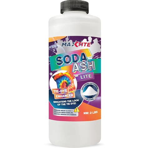 Soda Ash Lite (2 lbs) - 100% Pure Sodium Carbonate - Washing Soda, Tie ...