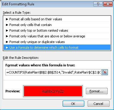 Combining VLOOKUP and Conditional Formatting 的图像结果
