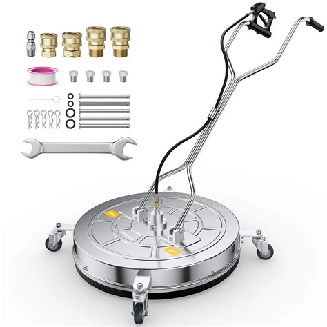 EVEAGE Sunstreaker 24 Inch Pressure Washer Surface Cleaner Dual Handle ...