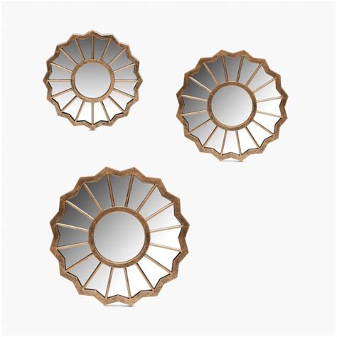 Buy Ananda Safiya Wall Mirrors - Set of 3 from Home Centre at just INR ...