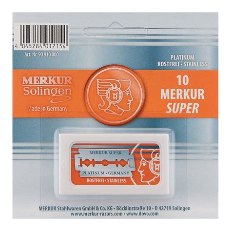 Merkur Safety Razor Blades for Daily Wet-Shaving