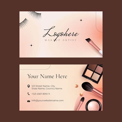 Makeup Artist Business Cards 的图像结果