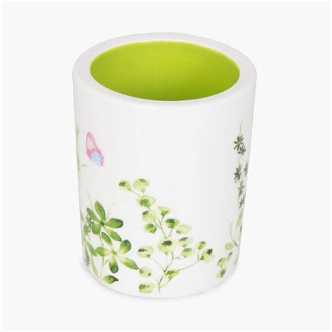 Buy HUDSON RAINFOREST Printed Ceramic Round Toilet Brush Holder from ...