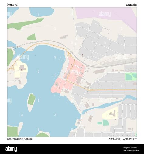 Map Of Kenora Canada