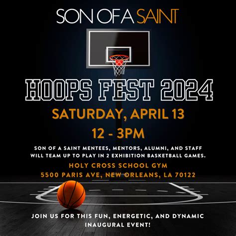 Son of a Saint to Host Inaugural Hoops Fest