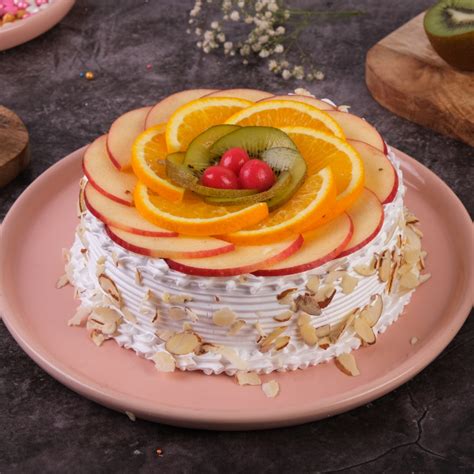 A colorful Sliced Mixed Fruit Cake Gurgaon & Delhi NCR | Cakofy