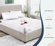 White Terry Mattress Protector- All Size- 20% OFF — comfortbeddings-usa