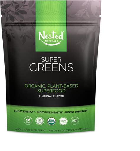 Amazon.com: Super Greens Daily Greens Superfood Powder - Certified USDA Organic Green Powder w ...