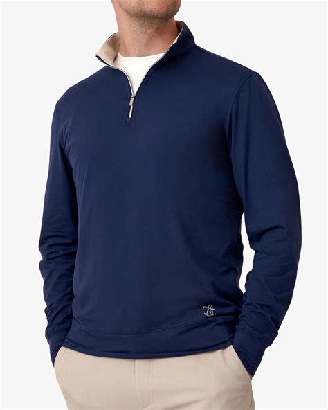 Shop Men's Golf Quarter Zips | Black, Navy & Off-White Q-Zips